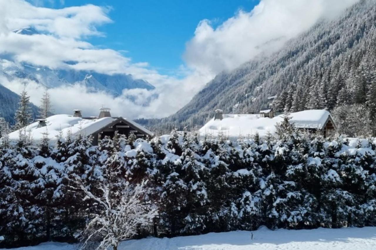 Charmant appt avec BALCON et PISCINE à Argentiere Chamonix Extérieur photo