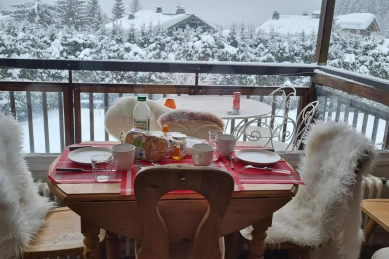 Charmant appt avec BALCON et PISCINE à Argentiere Chamonix Extérieur photo