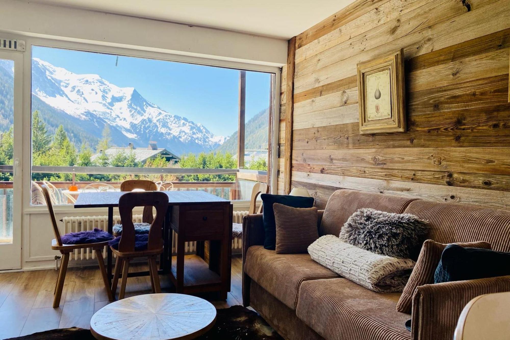 Charmant appt avec BALCON et PISCINE à Argentiere Chamonix Extérieur photo